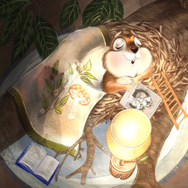 Иллюстрация к книге Анны Илюшиной "Бурундучья поэма"