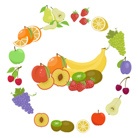 Фруктовый коллаж