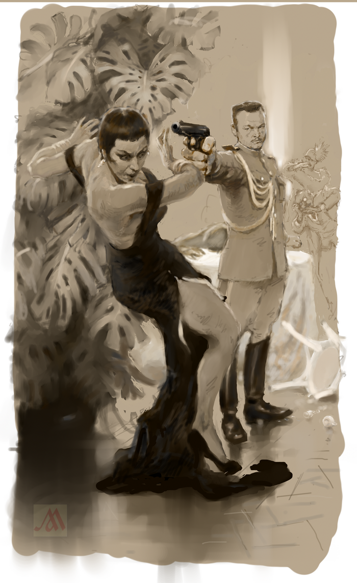 Иллюстрация (3) к роману В. Пикуля "Честь имею"