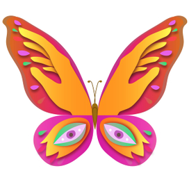 Сюрреалистическая бабочка