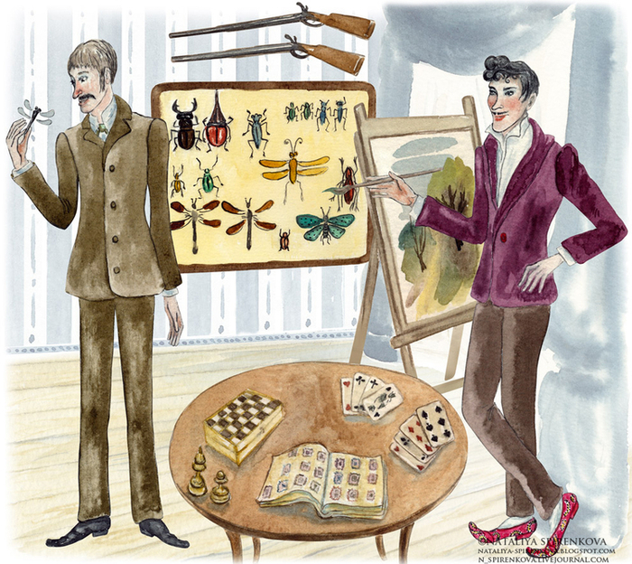 Иллюстрация к книге Святослава Савченко "Приключения графа Быкова".