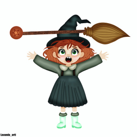 Ведьмочка, у которой улетела метла