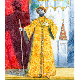 Фёдор Шаляпин в образе Борисв Годунова