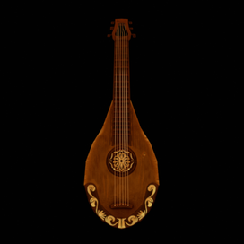 Игровая модель лютни (Low Poly)