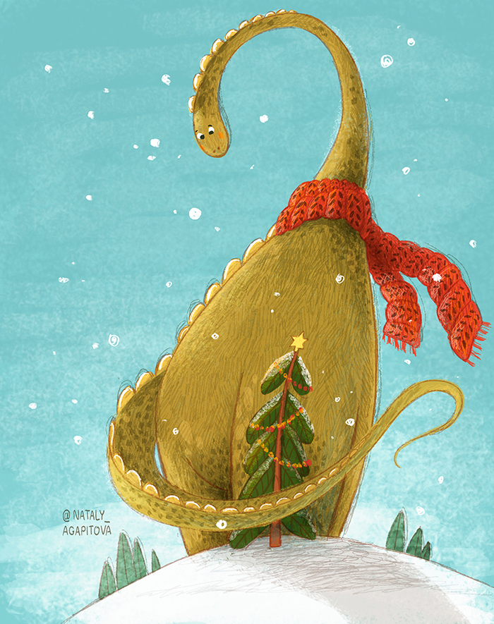 Диплодок и новый год