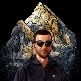 Любитель гор. Портрет.