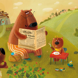 практически "Утро в сосновом бору" )