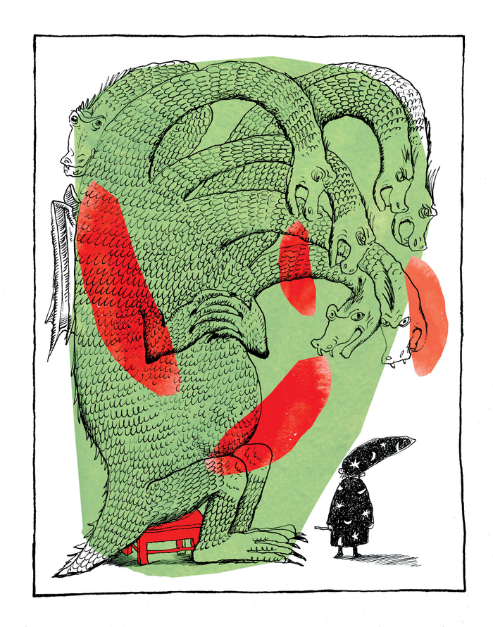 Горе волшебник. иллюстрация