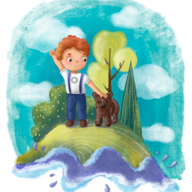 Иллюстрация для проекта про мальчика и его игрушки