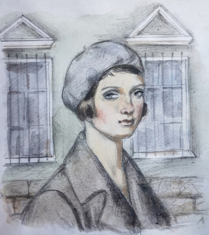 Девушка в берете