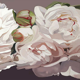 Пионы. вольная копия. фотообои