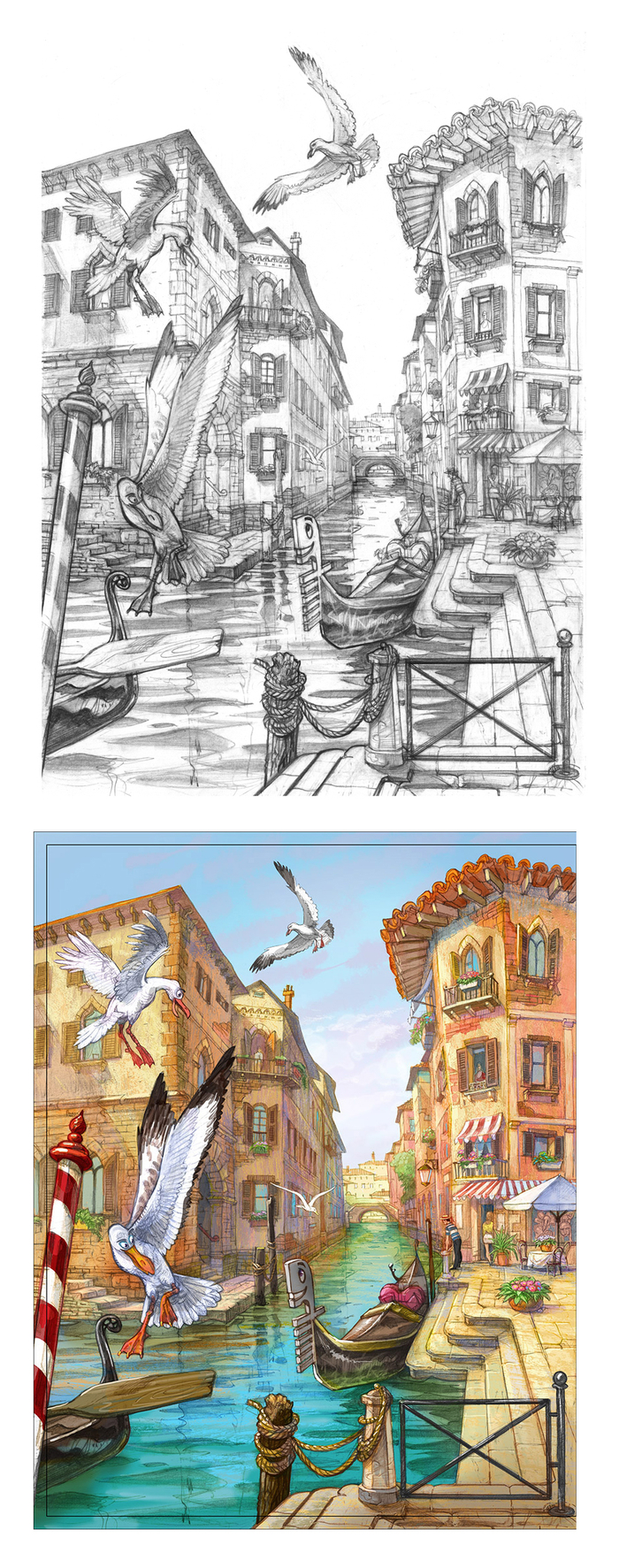 Иллюстрация к Сказке про Венецию.