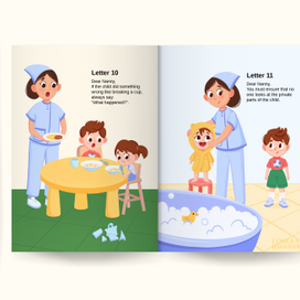 Иллюстрации для книги о воспитании детей  "Дорогая няня"