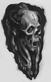 Skull (tattoo sketch)