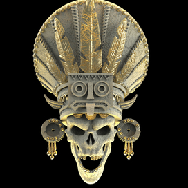 The skull of the Maya