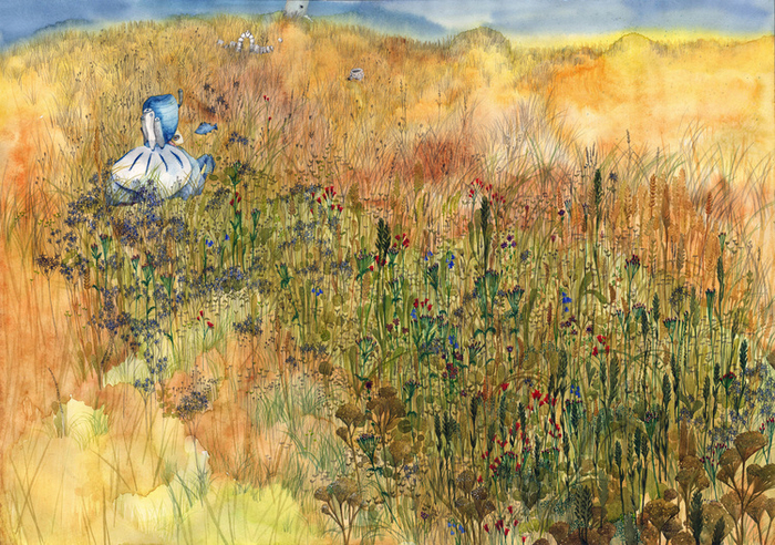 Существо в поле.