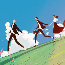 Дети на склоне