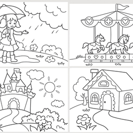 Раскраски для самых маленьких. для девочек