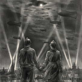 Иллюстрация к книге "Железный дождь над Ленинградом"