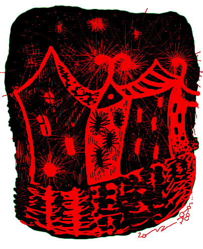 Крассное на чёрном