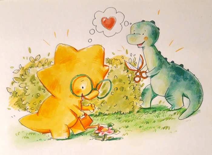 Динозаврики в саду