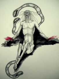 Фигурв старца"к спектаклю в "Тени Аполлиона