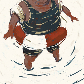 Брандмайор купается