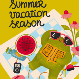 Summer season illustration 