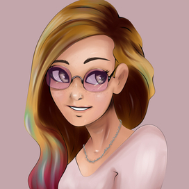 Девушка в очках 