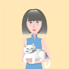 Девочка с котиком