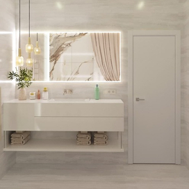 Светлый уютный санузел, обьект сдан 