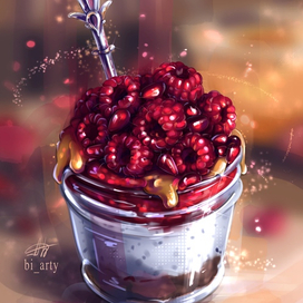 Малиновый десерт