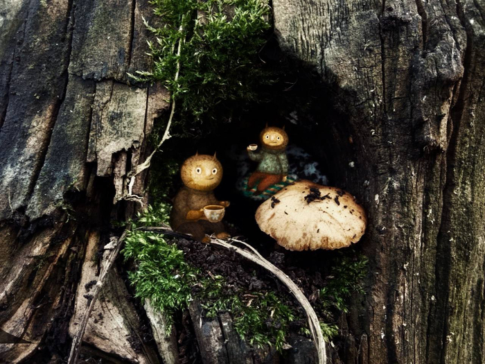 Барабашки пьют чай 