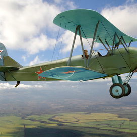 Рисунок самолета По-2