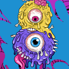 Ежевика с жёлтой малиной