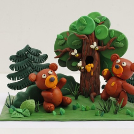 "Косолапые мишки".КНИГА "ПЛАСТИЛИН", СЕРИЯ "ПОДЕЛКИ", ИЗДАТЕЛЬСТВО "ЭКСМО".