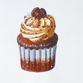 Аппетитный капкейк