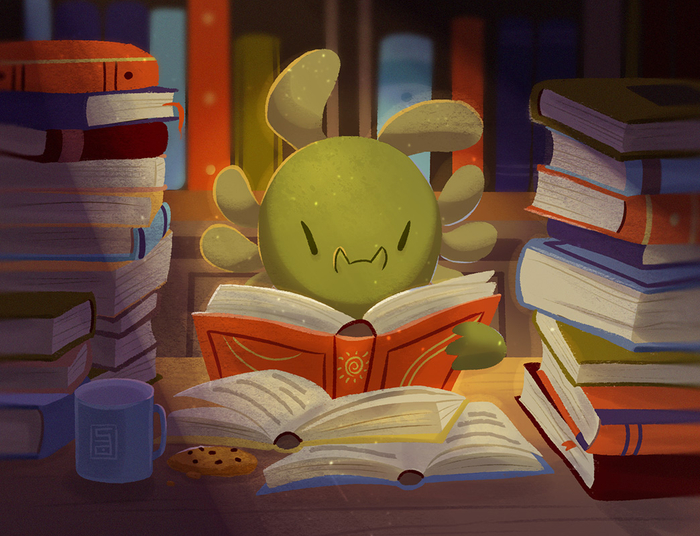 В библиотеке