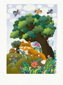 Обитатели наших сказочных лесов. Рыжая лиса