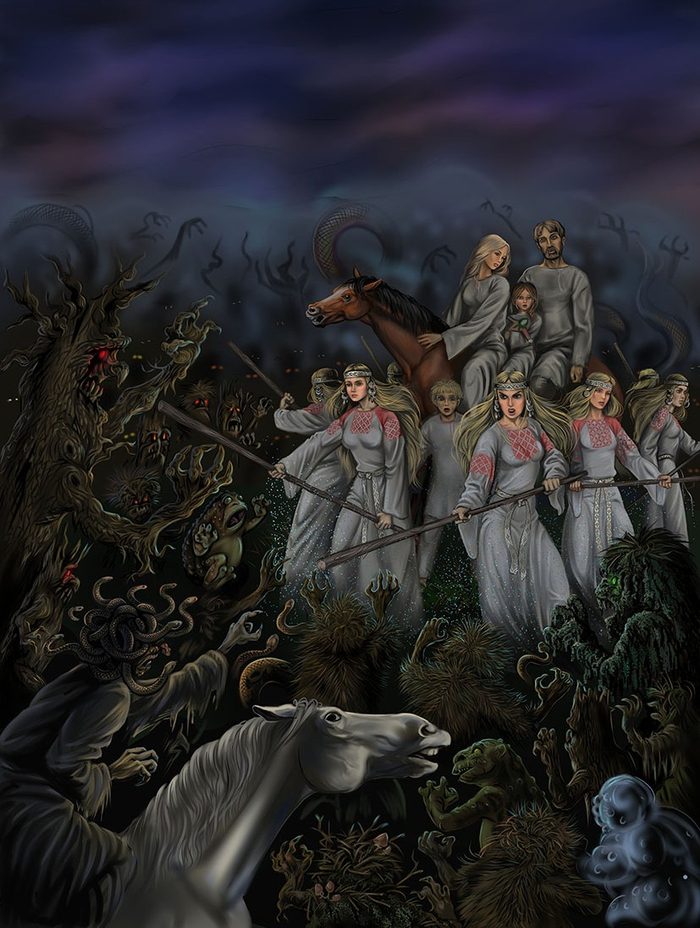 Битва с болотной нечистью