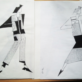 эскизы, городской костюм