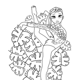 Раскраска, гимнастика