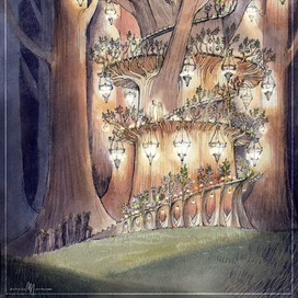 Кветлориэн. Из серии "Деревья Средиземья".