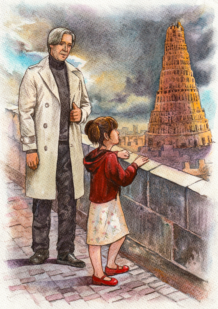 Иллюстрация к повести А. Веневитиновой "Вавилонское время"