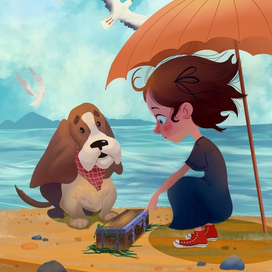 Девочка и пёс