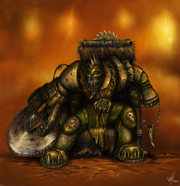 Орочий Варбосс ( навеяно Вархаммером 40т)