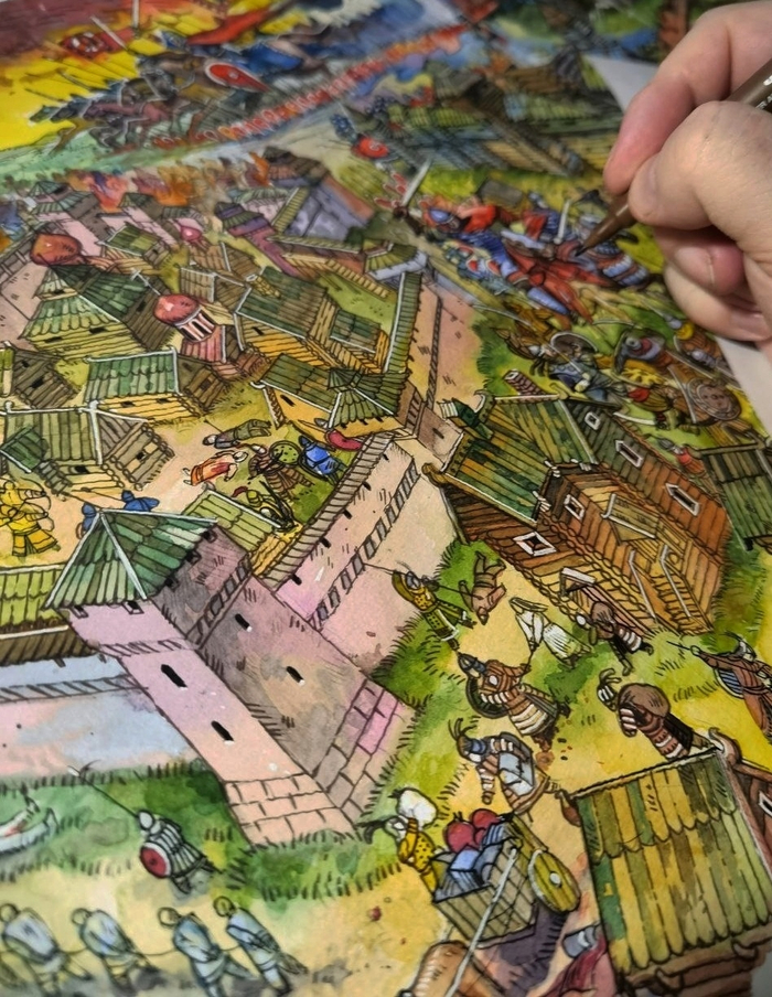 Фрагмент работы в процессе.