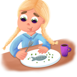 Детская иллюстрация для журнала