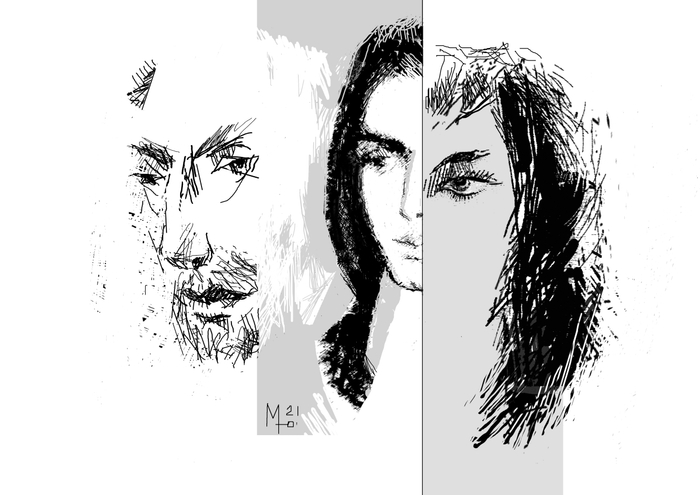 Я, дочь и жена