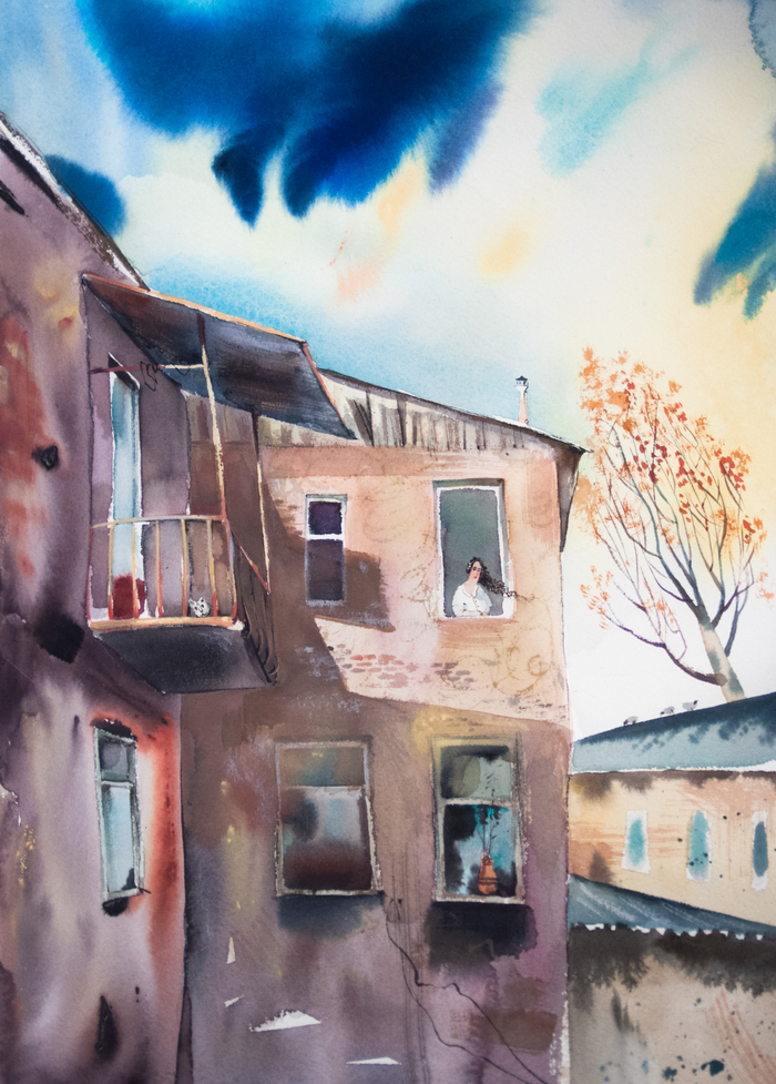 По дороге к Мтацминде. Тбилиси.